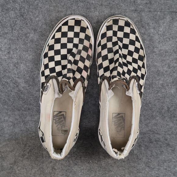 Vans Shoes Womens 9 Casual Sneaker Classic Slip On Skate Canvas Checkerboard - Picture 6 of 12